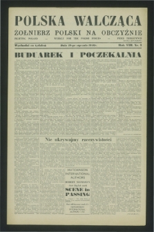Polska Walcząca - Żołnierz Polski na Obczyźnie = Fighting Poland : weekly for the Polish Forces. R.8, nr 3 (19 stycznia 1946)