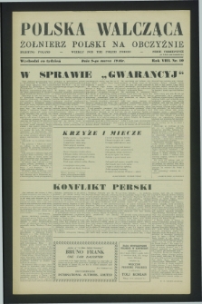 Polska Walcząca - Żołnierz Polski na Obczyźnie = Fighting Poland : weekly for the Polish Forces. R.8, nr 10 (9 marca 1946)