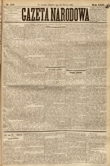 Gazeta Narodowa. 1885, nr 137