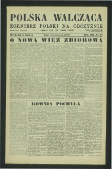 Polska Walcząca - Żołnierz Polski na Obczyźnie = Fighting Poland : weekly for the Polish Forces. R.8, nr 36 (7 września 1946)