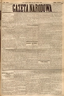 Gazeta Narodowa. 1885, nr 138