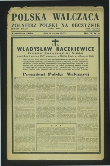 Polska Walcząca - Żołnierz Polski na Obczyźnie = Fighting Poland : Polish weekly. R.9, nr 23 (14 czerwca 1947)