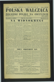 Polska Walcząca - Żołnierz Polski na Obczyźnie = Fighting Poland : Polish weekly. R.9, nr 25 (28 czerwca 1947)
