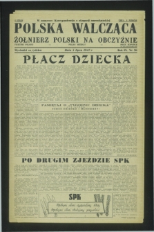Polska Walcząca - Żołnierz Polski na Obczyźnie = Fighting Poland : Polish weekly. R.9, nr 26 (5 lipca 1947)
