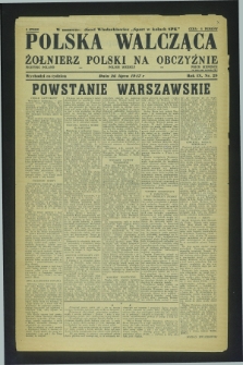 Polska Walcząca - Żołnierz Polski na Obczyźnie = Fighting Poland : Polish weekly. R.9, nr 29 (26 lipca 1947)