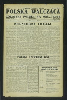 Polska Walcząca - Żołnierz Polski na Obczyźnie = Fighting Poland : Polish weekly. R.9, nr 32 (16 sierpnia 1947)