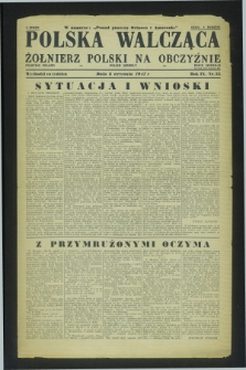 Polska Walcząca - Żołnierz Polski na Obczyźnie = Fighting Poland : Polish weekly. R.9, nr 35 (6 września 1947)