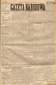 Gazeta Narodowa. 1885, nr 143