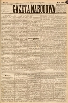 Gazeta Narodowa. 1885, nr 163