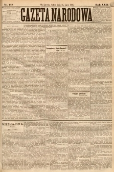 Gazeta Narodowa. 1885, nr 168