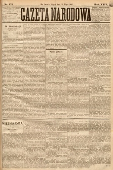 Gazeta Narodowa. 1885, nr 173