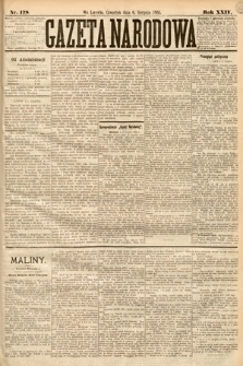 Gazeta Narodowa. 1885, nr 178