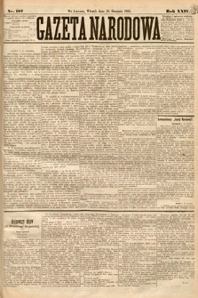 Gazeta Narodowa. 1885, nr 187