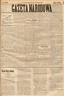 Gazeta Narodowa. 1885, nr 198