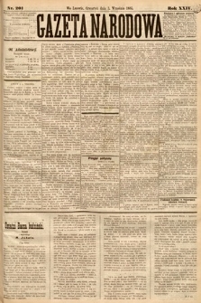 Gazeta Narodowa. 1885, nr 201