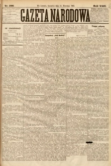 Gazeta Narodowa. 1885, nr 206