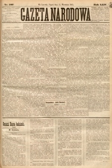 Gazeta Narodowa. 1885, nr 207