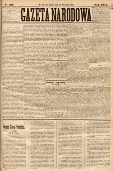 Gazeta Narodowa. 1885, nr 211