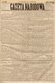 Gazeta Narodowa. 1885, nr 213