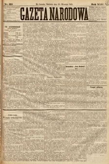 Gazeta Narodowa. 1885, nr 215