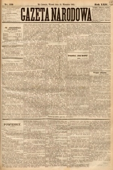 Gazeta Narodowa. 1885, nr 216