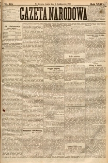 Gazeta Narodowa. 1885, nr 225