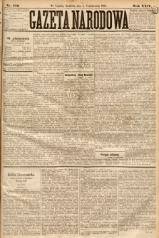Gazeta Narodowa. 1885, nr 226