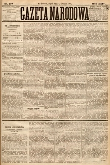 Gazeta Narodowa. 1885, nr 278