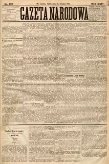 Gazeta Narodowa. 1885, nr 289