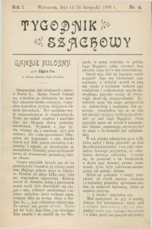 Tygodnik Szachowy. R.1, № 9 (26 listopada 1898)