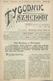 Tygodnik Szachowy. R.2, № 15/16 (1 maja 1899)
