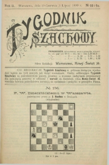 Tygodnik Szachowy. R.2, № 23/24 (1 lipca 1899)