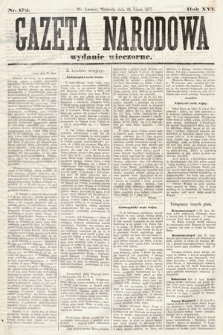 Gazeta Narodowa (wydanie wieczorne). 1877, nr 172
