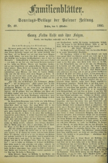 Familienblätter : Sonntags-Beilage der Posener Zeitung. 1880, Nr. 40 (3 Oktober)