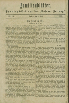 Familienblätter : Sonntags-Beilage der „Posener Zeitung”. 1883, Nr. 18 (6 Mai)