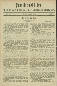 Familienblätter : Sonntags-Beilage der „Posener Zeitung”. 1883, Nr. 19 (13 Mai)