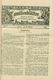 Familienblätter : Sonntags-Beilage der Posener Zeitung. 1891, Nr. 8 (22 Februar)