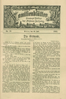 Familienblätter : Sonntags-Beilage der Posener Zeitung. 1893, Nr. 30 (23 Juli)