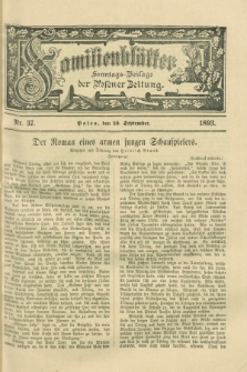Familienblätter : Sonntags-Beilage der Posener Zeitung. 1893, Nr. 37 (10 September)