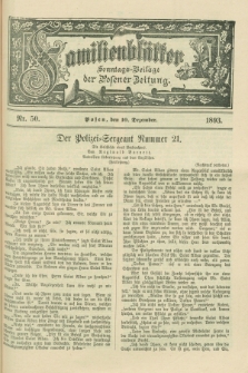 Familienblätter : Sonntags-Beilage der Posener Zeitung. 1893, Nr. 50 (10 Dezember)