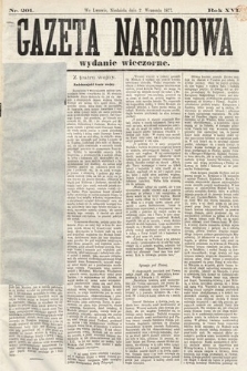 Gazeta Narodowa (wydanie wieczorne). 1877, nr 201