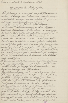 Artykuły i recenzje pisane głównie dla „Czasu” w latach 1893-1900 : Odpisy sporządzone przez Antoninę Górską