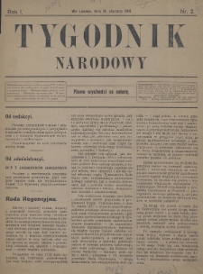 Tygodnik Narodowy. 1918, nr 2