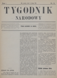 Tygodnik Narodowy. 1918, nr 5