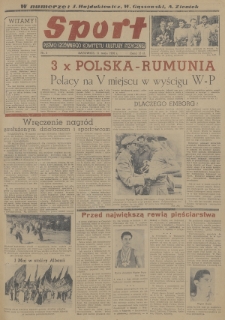 Sport : pismo Głównego Komitetu Kultury Fizycznej. 1950, nr 3