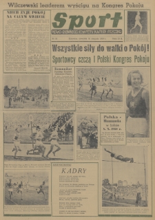 Sport : pismo Głównego Komitetu Kultury Fizycznej. 1950, nr 35