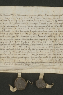 Dokument sądu ziemskiego krakowskiego zawierający wyrok w sprawie sporu o położone w Krakowie dom i siedlisko konwentu Cystersów w Mogile