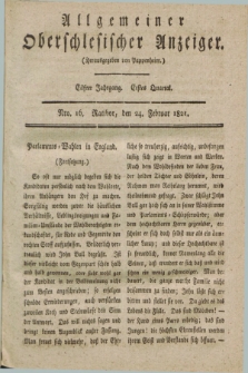 Allgemeiner Oberschlesischer Anzeiger. Jg.11, Quartal 1, Nro. 16 (24 Februar 1821)