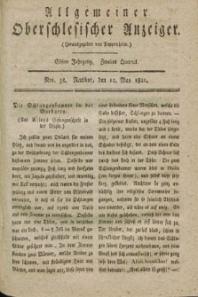 Allgemeiner Oberschlesischer Anzeiger. Jg.11, Quartal 2, Nro. 38 (12 May 1821)