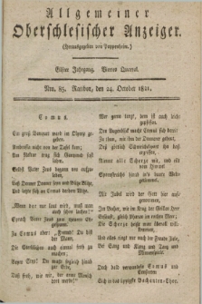 Allgemeiner Oberschlesischer Anzeiger. Jg.11, Quartal 4, Nro. 85 (24 October 1821)